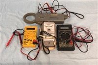 Multimeter, Tachometer, Clamp Meters Lot