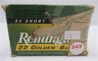 (500) Rounds of Remington golden bullet 22 short