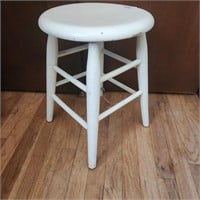Vintage Wood Stool - approx 18" Tall
