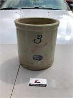 3 gallon redwing stoneware crock