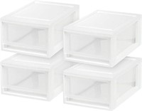 (4) Compact Stacking Drawers