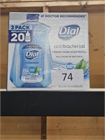 3pk dial liquid hand soap refills