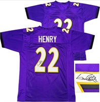 Baltimore Ravens Derrick Henry Signed Jersey BAS