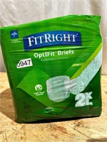 New FitRight OptiFit adult diapers sz 2XL