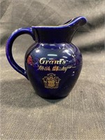 Vintage Wade Cobalt Blue Whiskey Water Jug