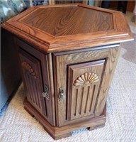 Side or End Table / Cabinet with Bottom Storage