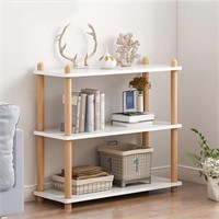 3-Tier Wooden Shelf Bookcase