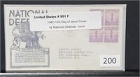 1940 US First Day Issue Cover