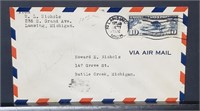 1928 US Air Mail Envelope With Postage