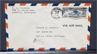 1928 US Air Mail Envelope With Postage