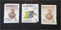 Lot Of Foreign Postage Stamps Costa Rica