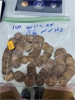 100 Wheat pennies