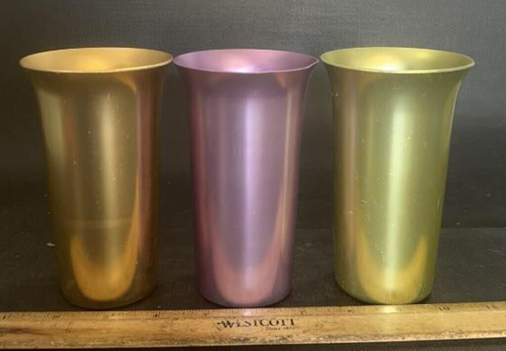 (3)ALUMINUM MCM GLASSES-COLOR CRAFT