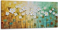 B3249  SYGALLERIER Floral Canvas Art 20x40IN
