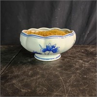 Blue & white ceramic decorative bowl