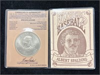 Fathers of Baseball Albert Spalding $5 with COA