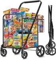 Double Basket Grocery Cart