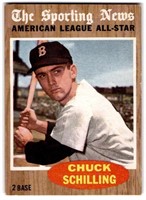 1962 Topps #467 Chuck Schilling Semi High Sporting