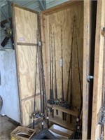 fishing rod holder cabinet