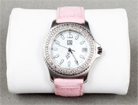 ESQ Swiss "E5210" MOP & Leather Wristwatch