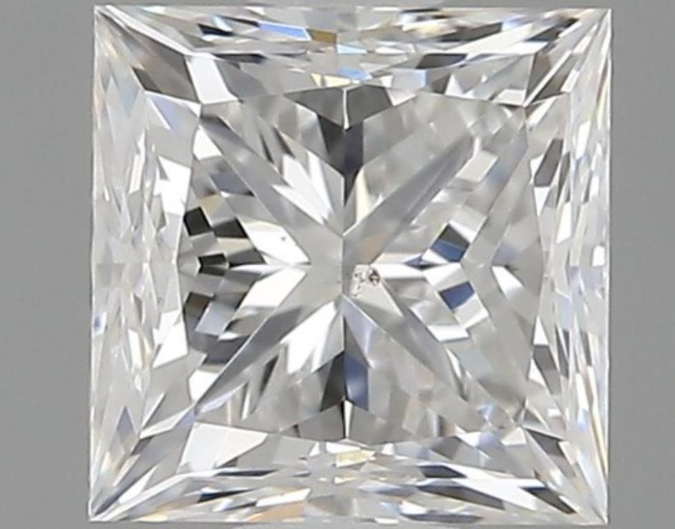 Gia Certified Princess Cut .90ct Si1 Diamond