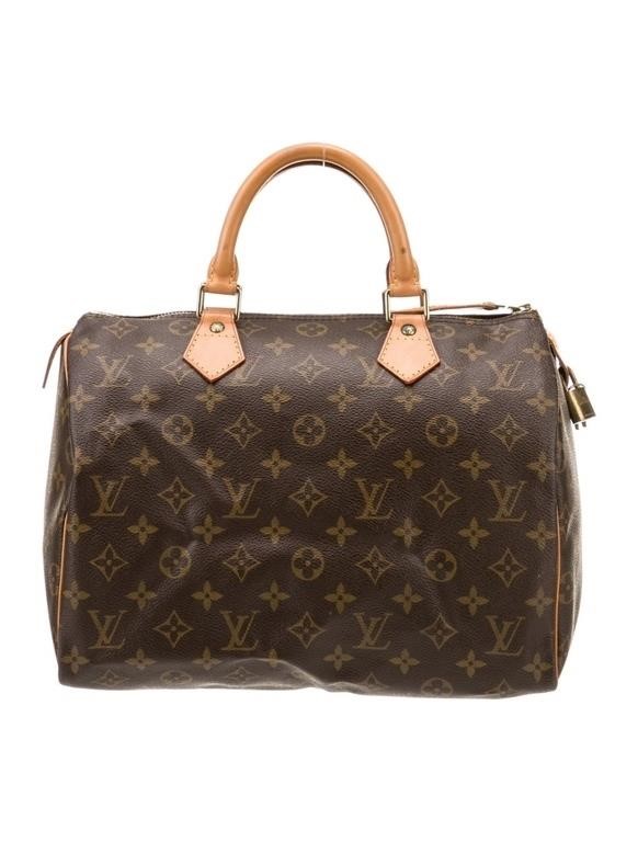 Louis Vuitton Brown Canvas Mono Top Handle Bag