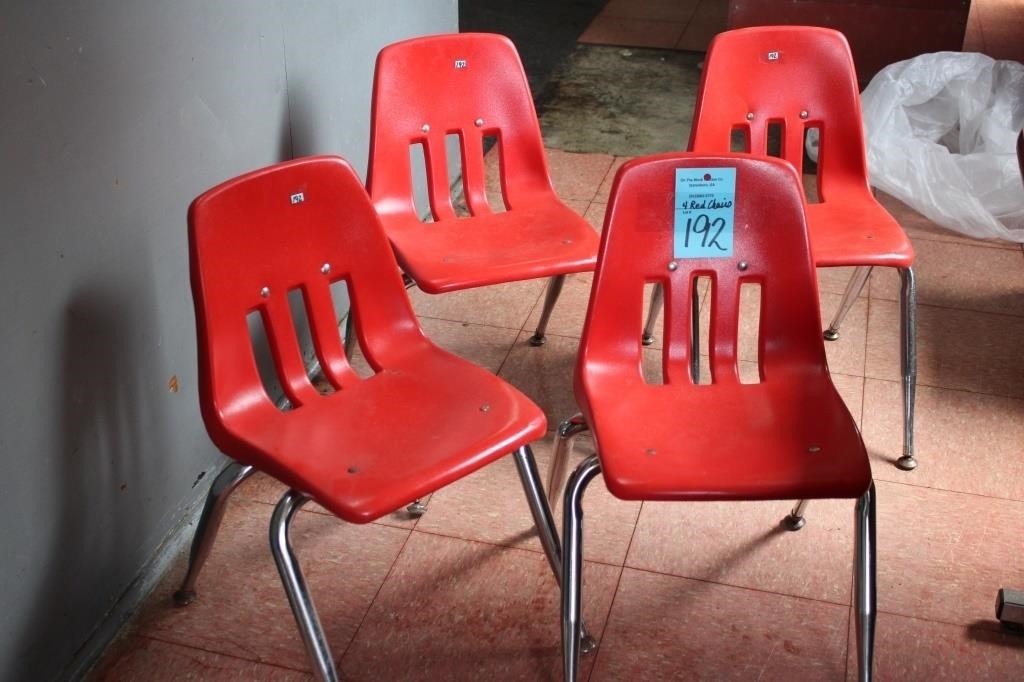 4 Red Chairs