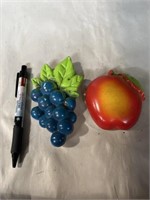 Chalk wall fruit