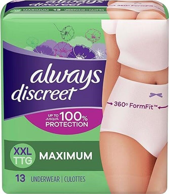 XXL Always Discreet, Incontinence & Postpartum Und