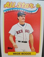 Two 1989 Wade Boggs AS Topps #399