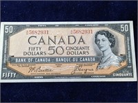 Canada 1954 $50 Dollar Bill