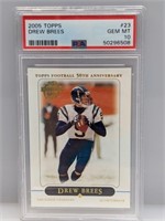 2005 Topps Drew Brees 23 PSA 10