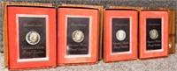 (3)1971-S & (1)1973-S Eisenhower Silver Dollars