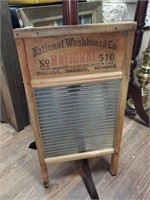 National Washboard No. 510 Glass & Wooden