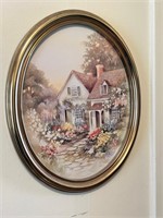 Oval Framed Wall Pictures