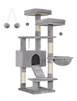 55.9” FEANDREA Cat Tree Condo with Scratching Post