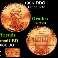 1995 DDO Lincoln 1c Grades GEM++ Unc RD