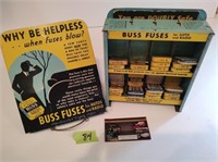 Vintage Buss Fuses Store Display w/product