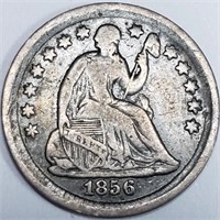 1856 Seated Liberty Half Dime - 400 Survive!