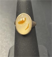 14 KT 1914 Cabochon-Cut Ring