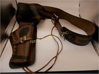 Western leather holster