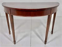 Demilune side table, half round, mahogany,