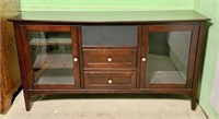 Low entertainment cabinet, glass door cabinets on