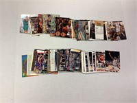 approximately 100 sports cards
