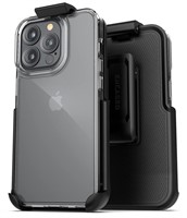 Encased Clear Grey Holster Designed for iPhone 13