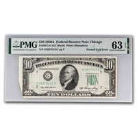 1950-a (g-chicago) $10 Frn Cu-63 Epq Printed Fold