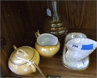 Assorted Ceramic and Glass with Lenox and Lusterwa