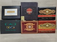 (6) Cigar Boxes