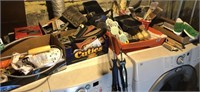 Lot of Painting Supplies Brushes Plumbing Scrapers