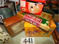 LOT OF WOODEN BOARD GAMES
